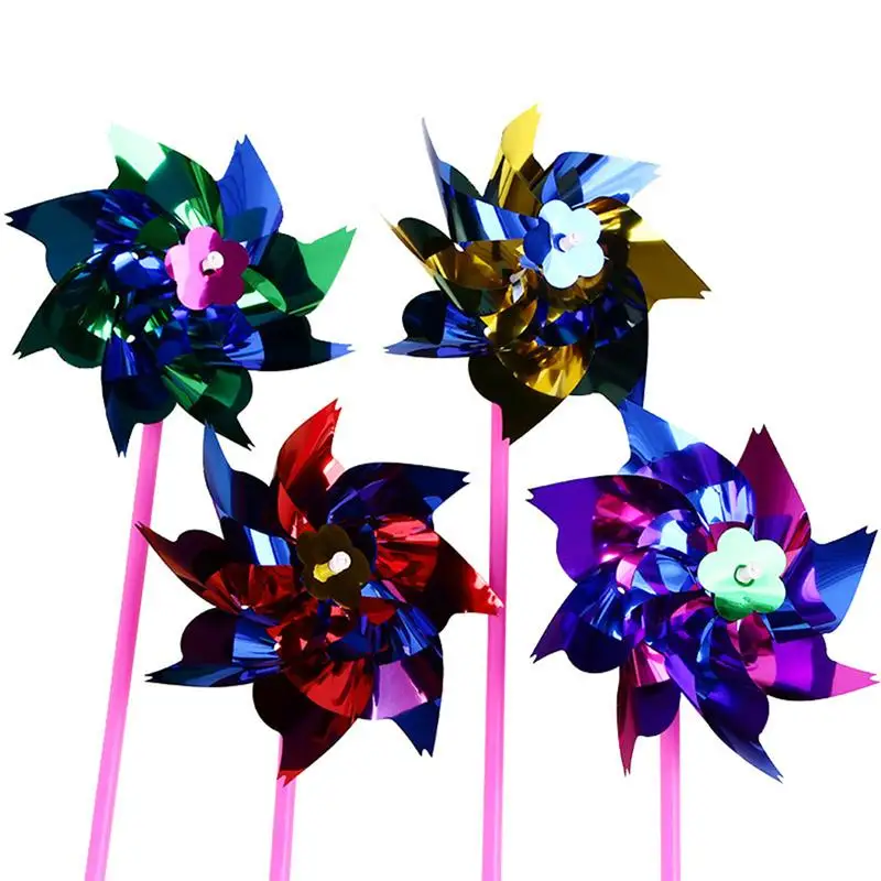 100 шт./упак. случайный цвет DIY вечерние Вечеринка Pinwheels Радуга Pinwheel Pinwheels для детей Вечеринка карнавал