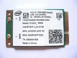 5100agn 512an_mmw Беспроводной 802.11n 300 Мбит pci-e WI-FI сетевой карты для Lenovo X200 T400 E43 e43a e43l g450l W500 R500 k29 Intel 5100