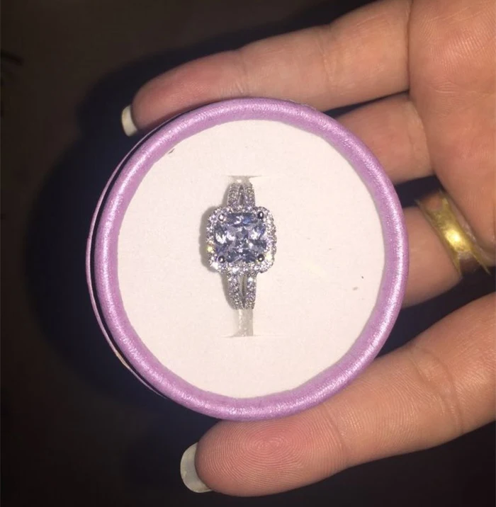 Big Promotion!!! Fine Jewelry 100% Real 925 Sterling Silver Ring 3 Carat CZ Diamant Engagement Wedding Rings For Women JZR066