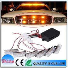 Auto Styling 6X3LED DC 12 V Auto FÜHRTE Blitzlichtbalken/Mini Lightbar/Rot und Blau Blinken Dash Licht/Amber Lichtbalken/Notfall Lichtbalken