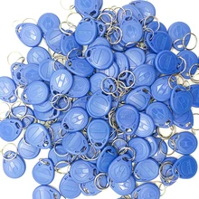

ZUIDID 100pcs RFID Tag 125KHz Proximity RFID Card Keyfobs Key Fob Access Control Smart Card 11 Colors Keyfob Free Shipping