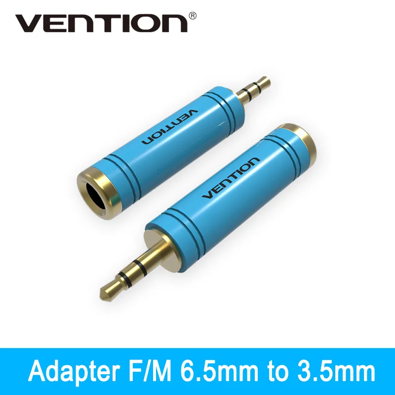 

Vention New 1pcs Gold 3.5mm Male to 6.35mm Female Audio Adapter Jack Stereo Converter Cable For Microphone