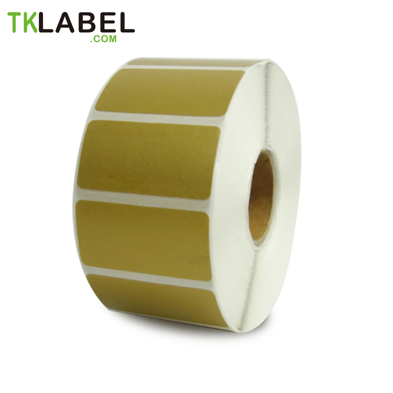 

3 X Rolls прямые термоэтикетки золотого цвета 40 мм 20 (1400 палочек) Всего 4200 наклеек лента не требуется