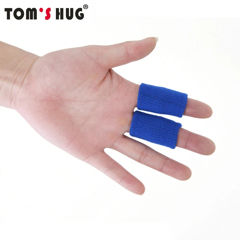 Tom's Hug Brand Elastic Finger Protect Guard 4 Colors / 10 Pcs Basketball Soccer Volleyball Finger Sports Protection Tools