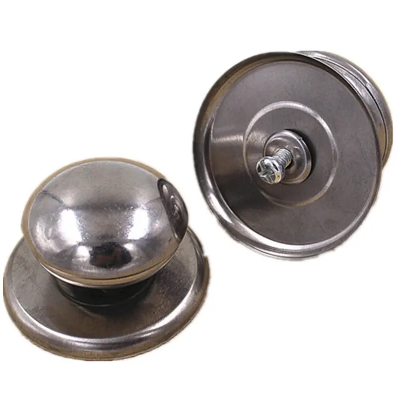 

Fahion Cheap 1Pcs Stainless Steel Replacement Cookware Creative Little Pot Lid Handle Circular Holding Knob Jarhead Handle Tool
