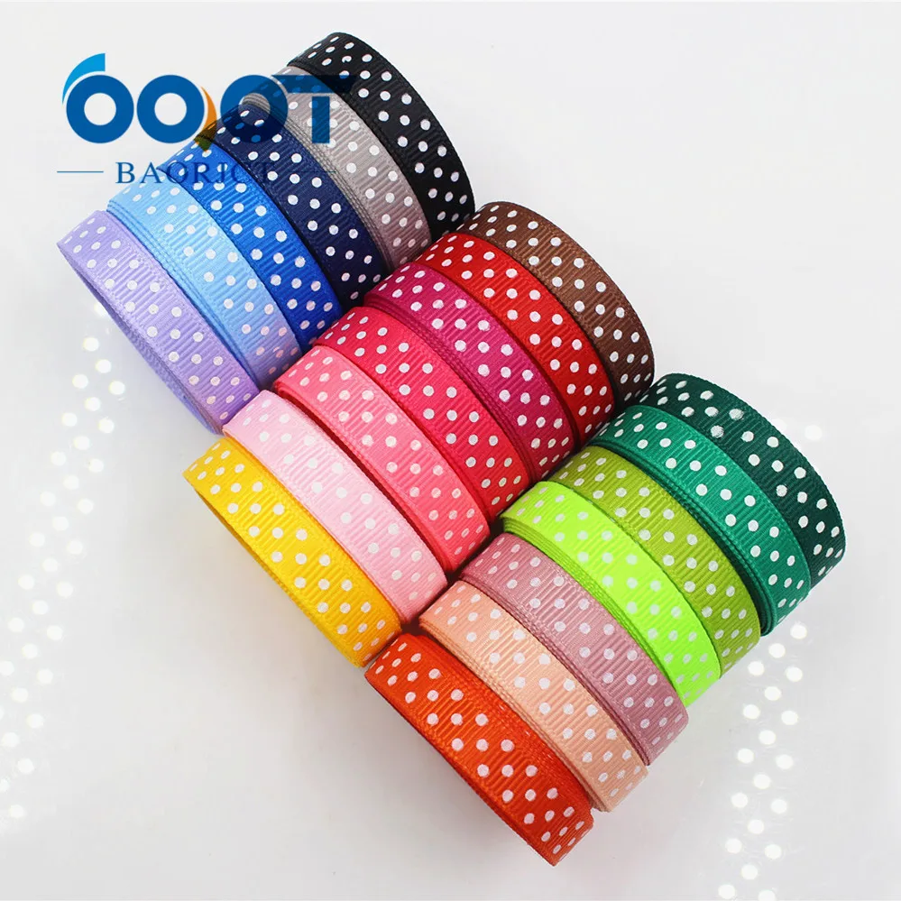 Polka Dots grosgrain Ribbon 10MM 20 yards The tape for Sewing DIY Headdress Accessories Handmade material OOOT BAORICT 1762212