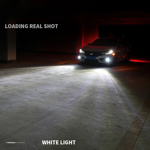 New Auto Front fog light bulbs double Color 20W H11 H3 H4 H7 9005 HB3 9006 HB4 880 H27 LED DRL lights white yellow blue ice red