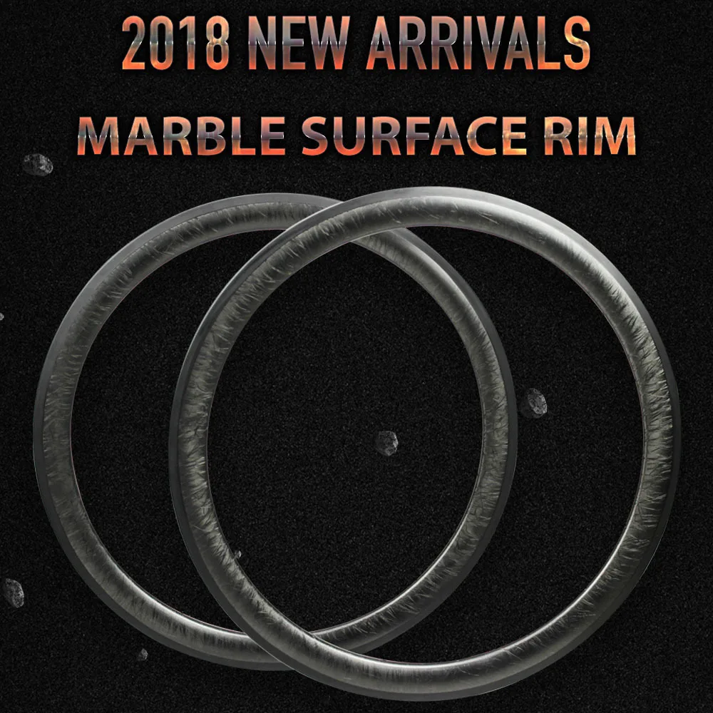 Marble Surface 47mm Carbon Rim Basalt brake surface 27mm Wider Aero rims Tubeless Ready No