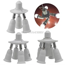 Регулируемое основание светильник E27 Лампа адаптер держатель лампы-разветвитель на 3/4/5 в 1# K4U3X