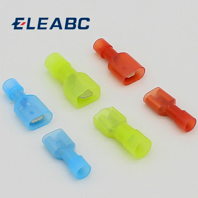 Fully Insulated Female Spade Terminals Crimp Connector Electrical Terminal Wire
