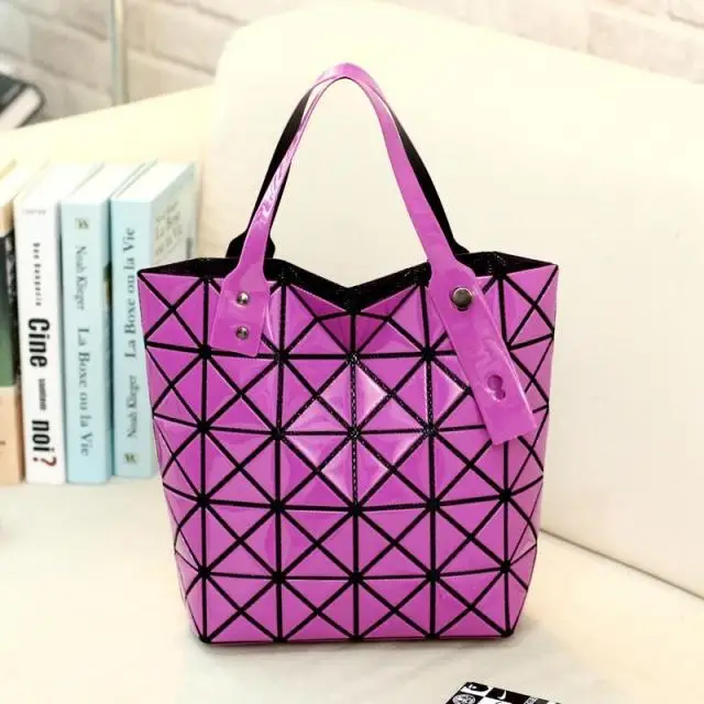 34cm bag triangle patchwork rubber magic cube bag one shoulder women's
