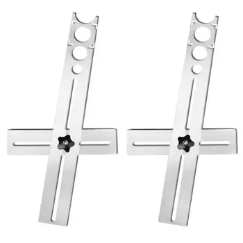 

Stainless Steel Universal Fixing Adjustable Tile Hole Locator Puncher Folding Ruler Tapper Fixed Perforated Hand Tool