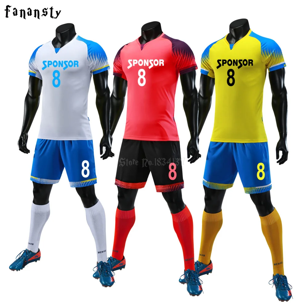 High quality Soccer Jerseys Sets Men 2018 Survetement Customoized