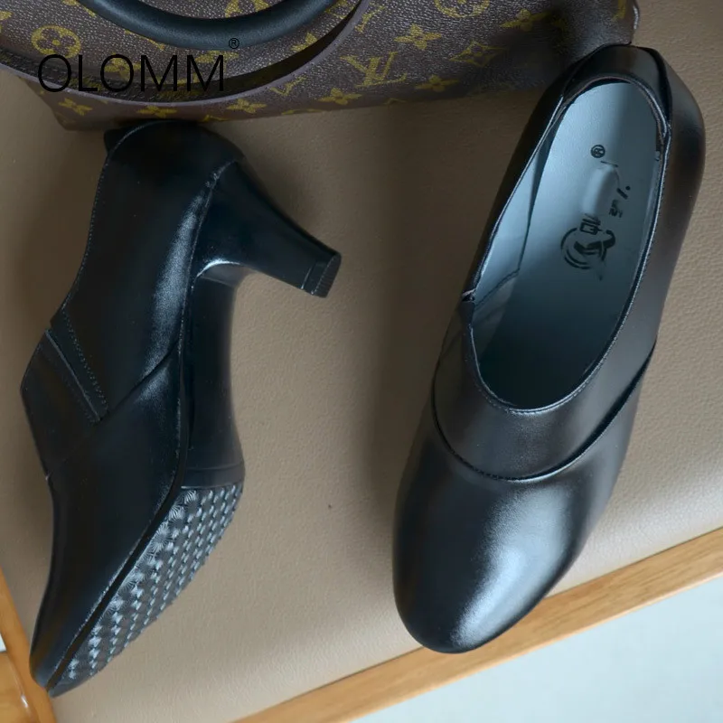 

Womens Spring and Autumn High Heel Leather Shoes Zapatos De Mujer Women Shoes Luxury Tenis Feminino High-heel