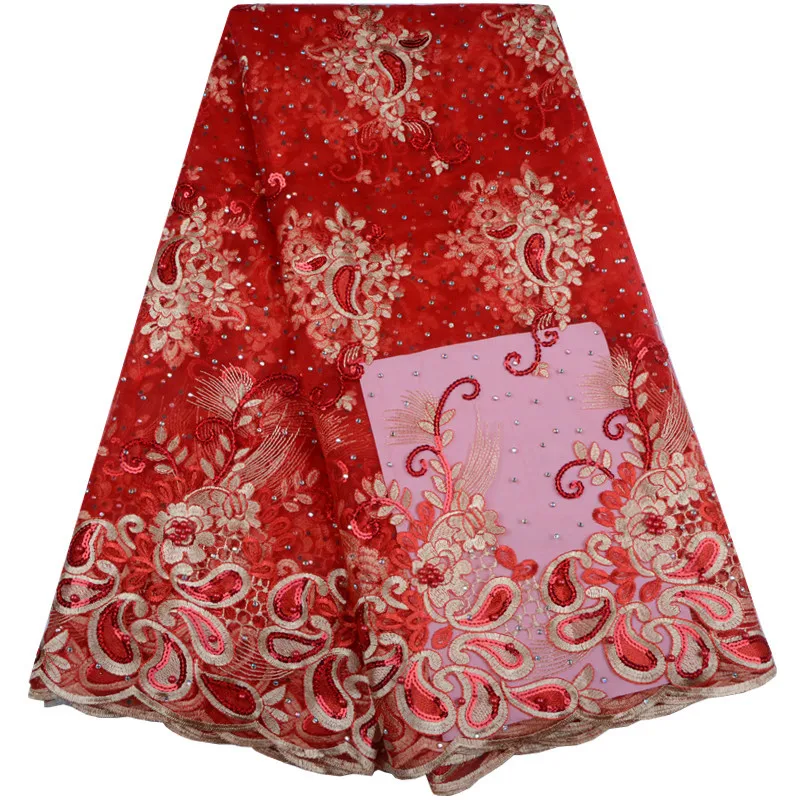 Новинка 2018 Синие французские нигерийские кружевные ткани искусственная