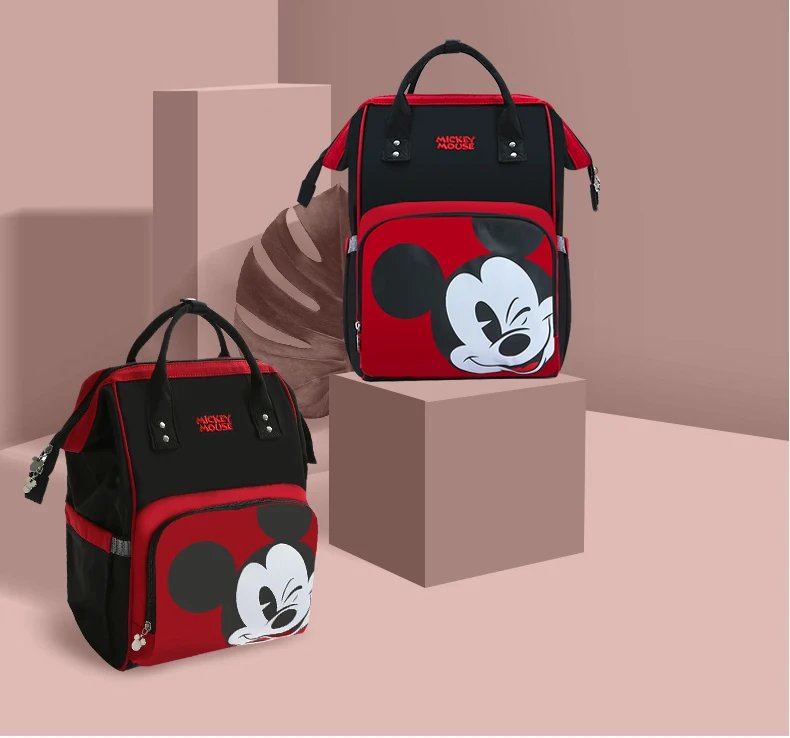 

Disney Diaper Bag Multi-Function Nappy Baby USB Bottle Insulation Maternity Bag Large Capacity Diaper Backpack baby bags