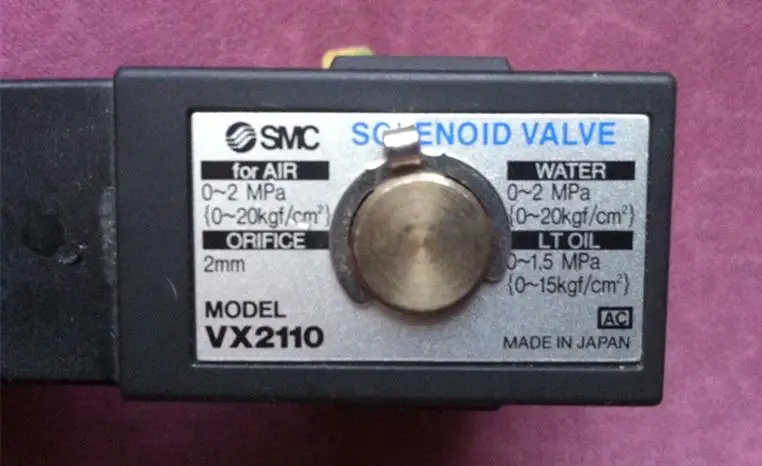 

// VX2110-02-1 new original authentic SMC solenoid valve AC100V