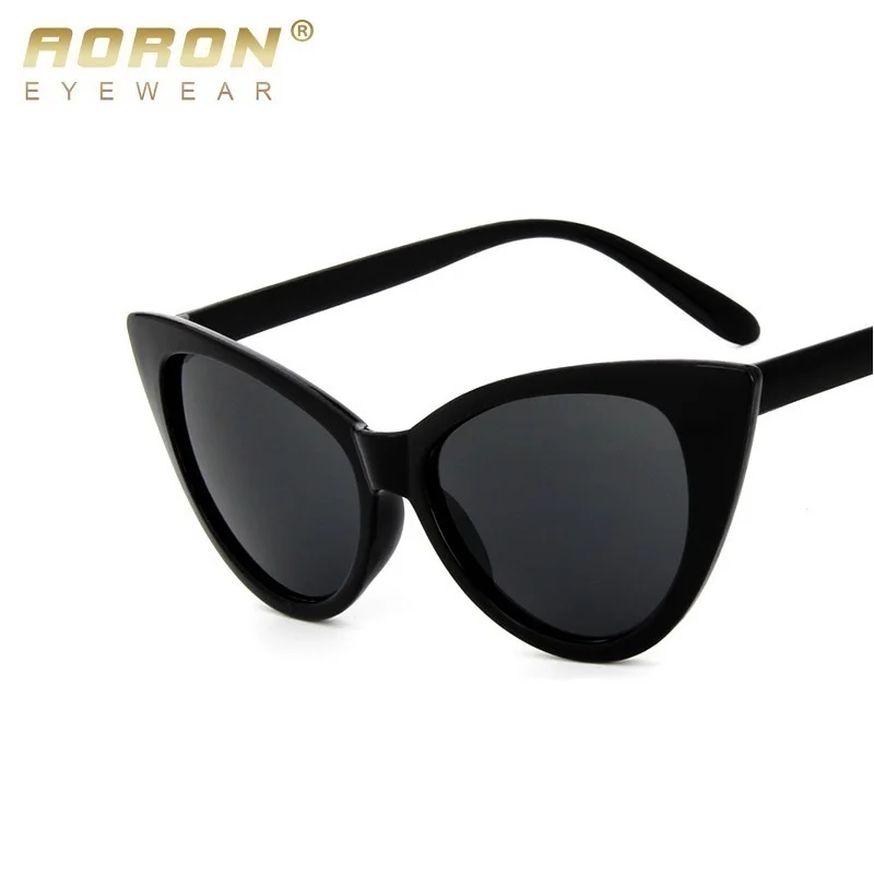 

AORON Fashion Cat Eye Frame Sunglasses Women Luxury Brand Designer Ladies Black Ray Small Vintage Sexy Retro Cheap Whosale