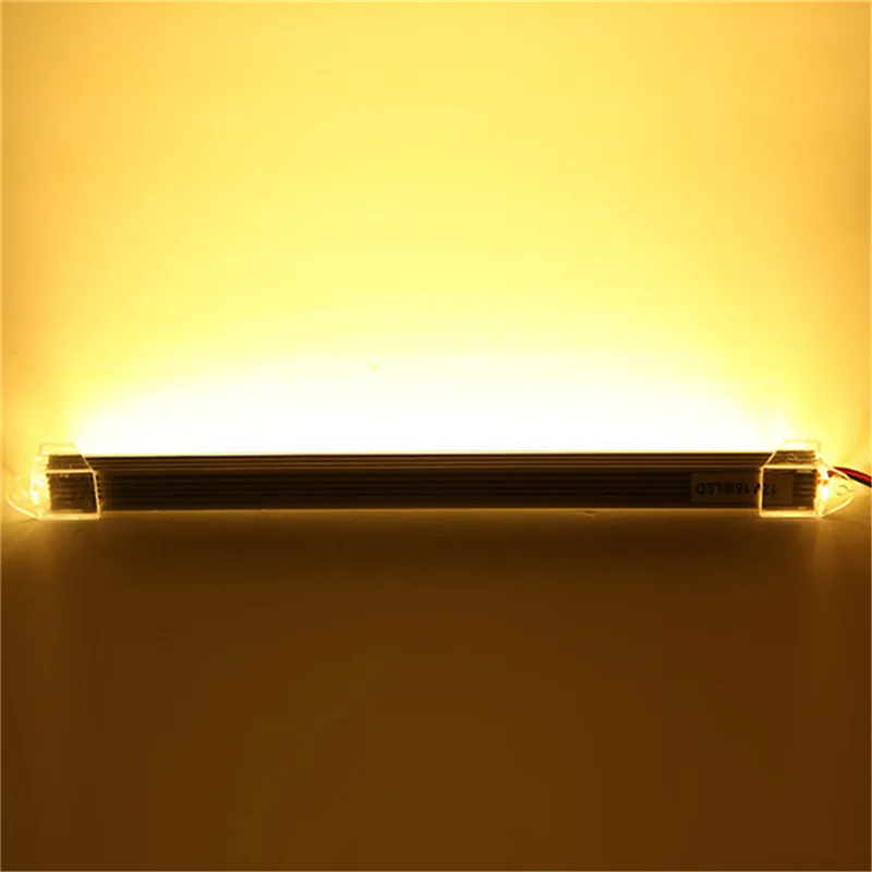 CLAITE светодио дный светодиодный бар свет DC 12 В в 50 см 9 Вт 1800lm SMD 7020 водостойкий IP44 36 светодио дный LED жесткая полоса кабинет свет для кухни под