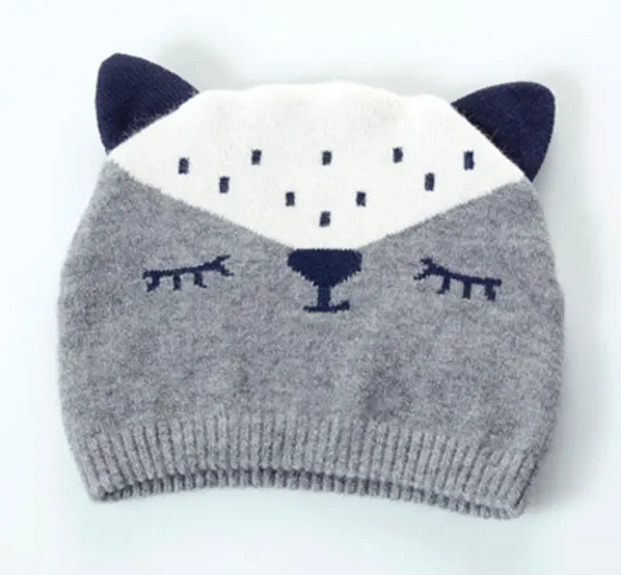 CieiK Baby Fotografie Props Newborn Cap crochet Fox Hats for Kids Boys Girls Photography Baby beanie Autumn Winter Toddler (8)