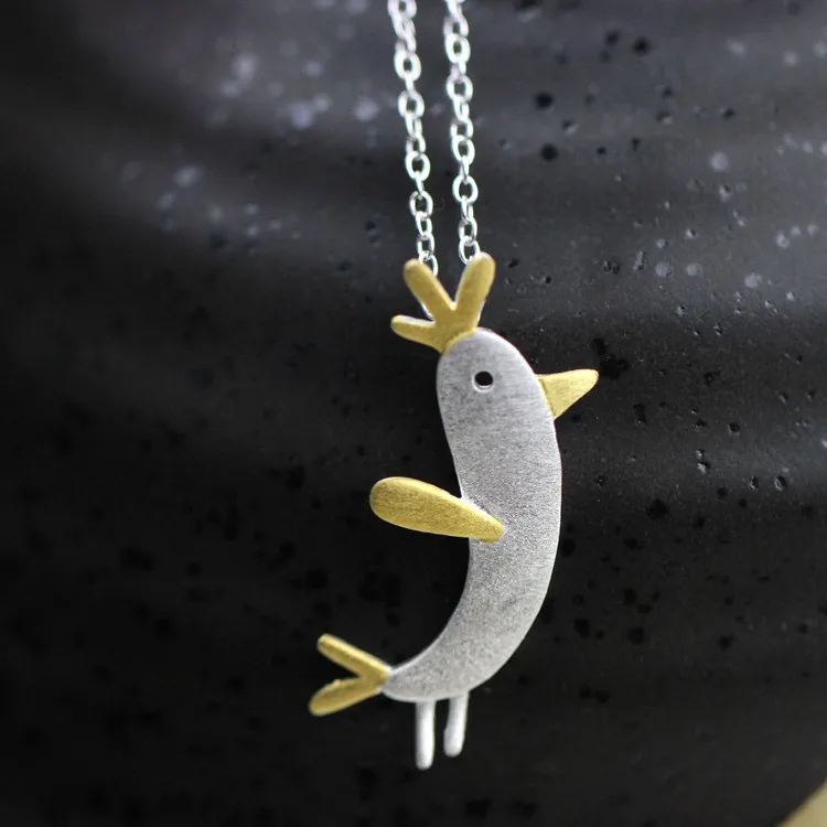Женское Ожерелье чокер из серебра 925 пробы с подвеской в виде птицы|bird necklace|choker