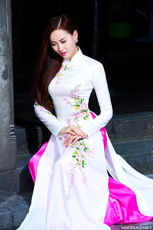see chart Aodai вьетнамская одежда cheongsam aodai вьетнамское платье вьетнамское традиционное платье cheongsam Современное женское aodai ao-dai - Цвет: see chart