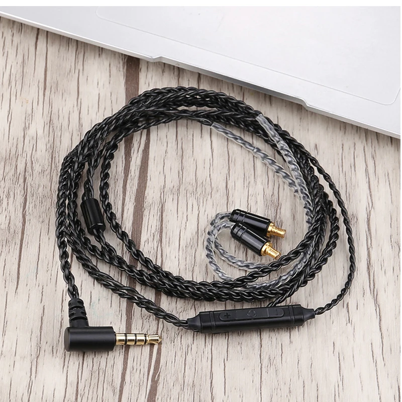 Кабель для наушников MMCX Shure SE215 SE535 Sennheiser IE80 IE8 IE8I W4r TF10 A2DC IM50 Cks1100is медный кабель с