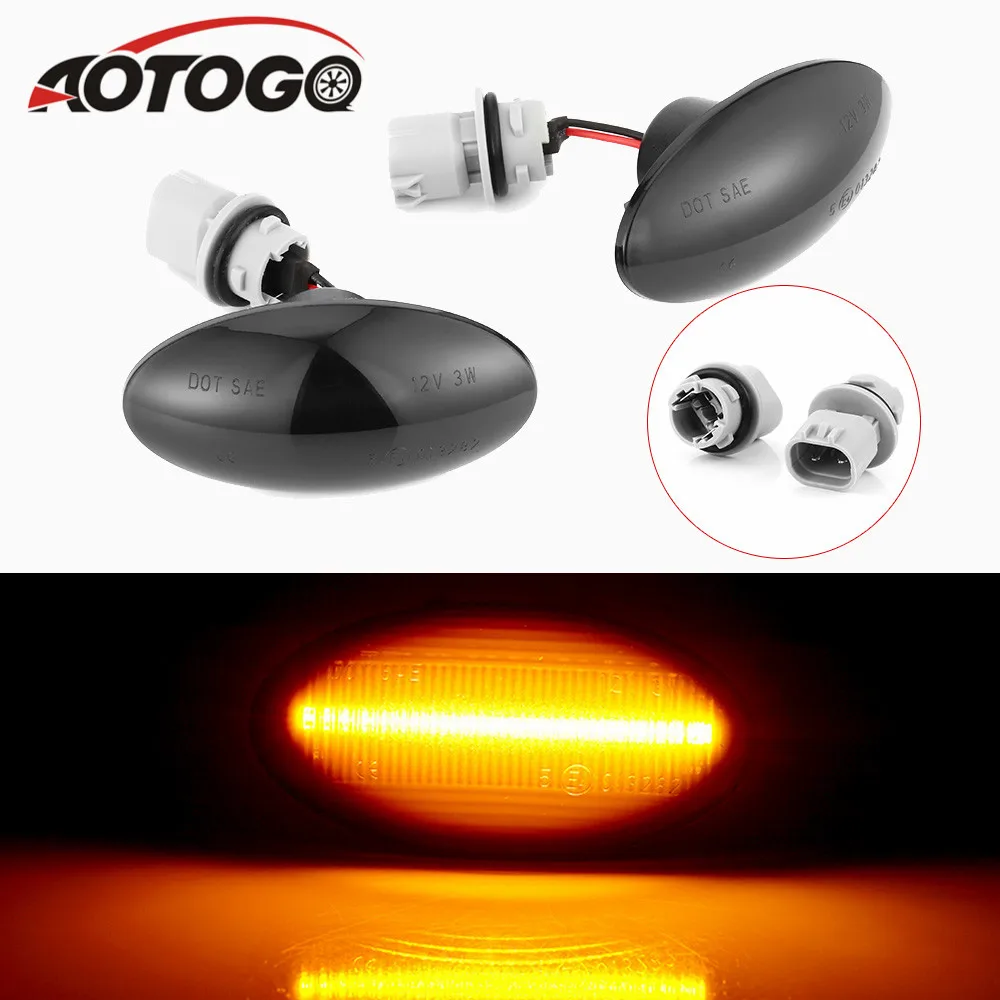 

2pcs For Suzuki Swift Jimmy Vitara SX4 Alto Led Dynamic Side Marker Turn Signal Light Sequential Blinker Light Amber Indicator