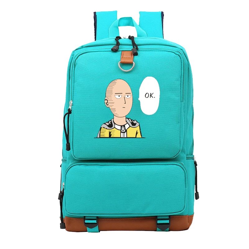 

Casual ONE PUNCH-MAN Backpack Boys Girls Mens Women Knapsack School Bag Teens Cool Daily Men Women Laptop Travel Rucksack