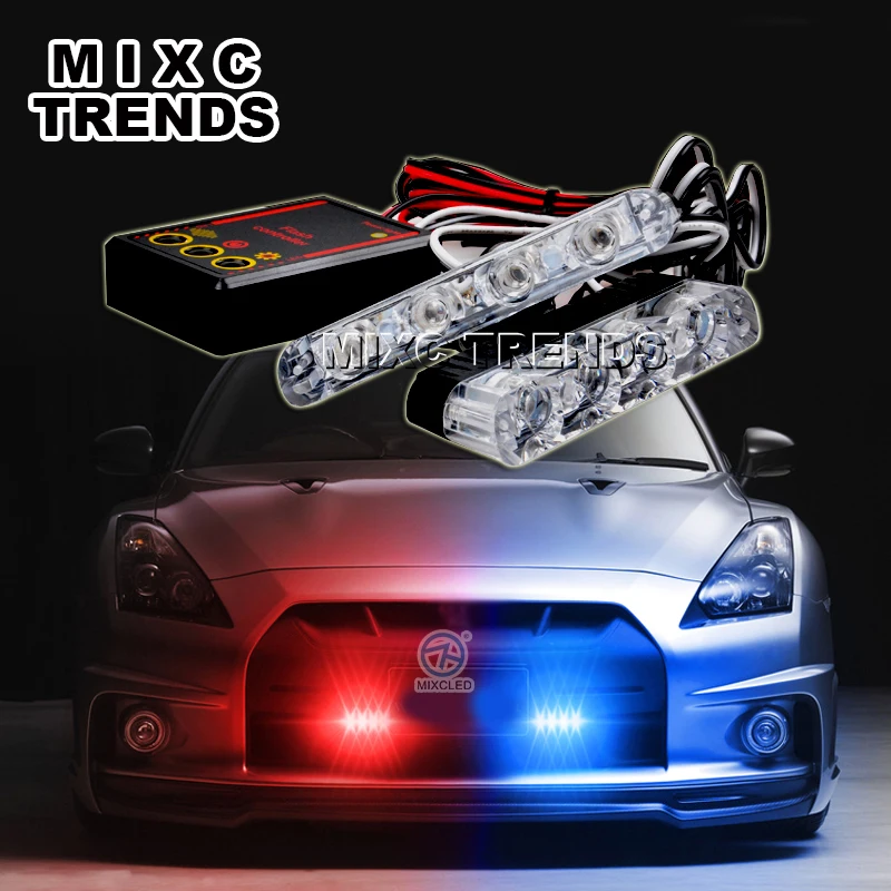 2x4/led DC 12V Strobe Warning light Car Truck Light