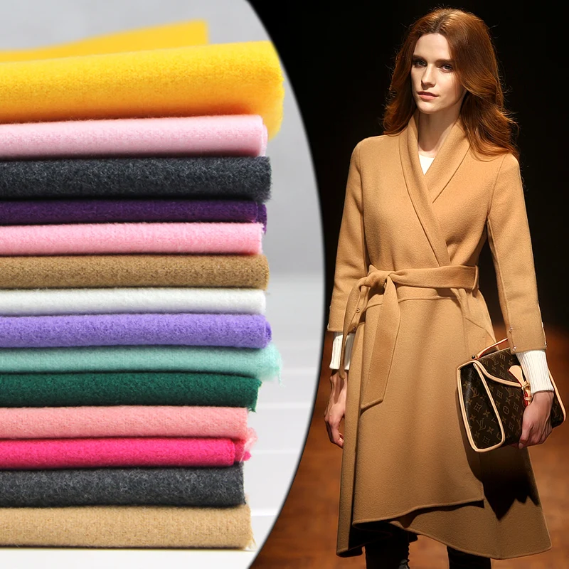 Premium Quality Wool Blends Black Fabric Upholstery Fashion Clothings Crafts