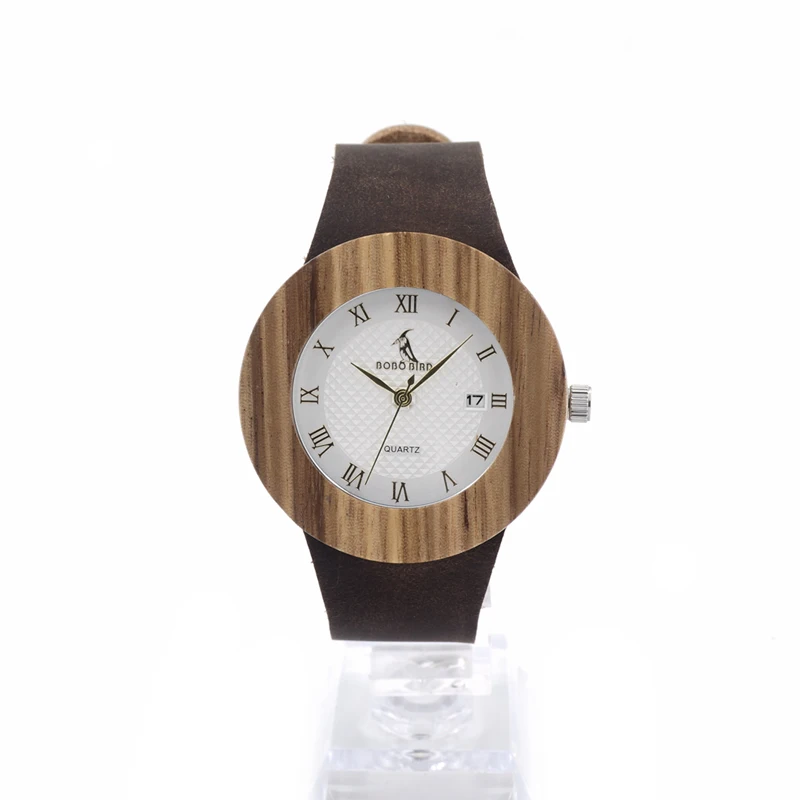 2017 Brand Watches BOBO BIRD Men Luxury Watch Men Zebra Wood Wristwatches as Gifts relogio masculino C-C01