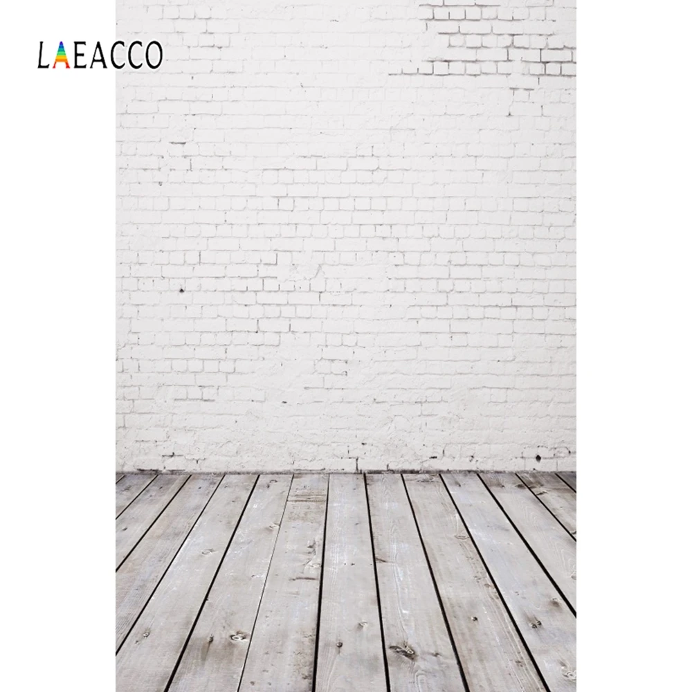 Laeacco White Brick Wall Wooden Board Old Style Plank Photography Backgrounds Customized Photographic Backdrops For Photo Studio Laeacco White Brick Wall Wooden Board Old Style Plank Photography Backgrounds Customized Photographic Backdrops For Photo Studio