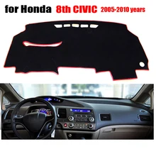 Приборной панели автомобиля чехлы для Honda старый Civic 2005 до 2010 левый руль тире коврик охватывает Авто приборной панели протектор Аксессуары