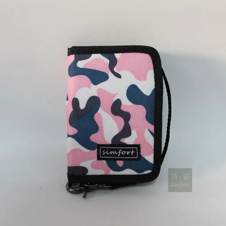 Simfort любит дизайнер многоцветной молнии кошелек сеть бумажник туристические