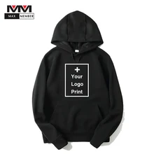 Повседневные уличные толстовки в стиле хип-хоп с длинным рукавом и принтом логотипа на заказ, однотонные спортивные костюмы в стиле Харадзюку