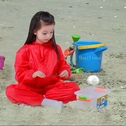 Детский дождевик для мальчиков и девочек дождевик игры воды и картина из песка Одежда Дождевик брызг костюм