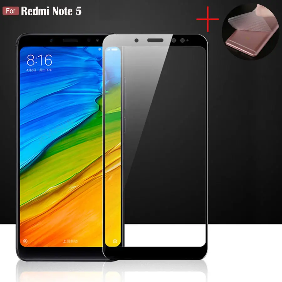 JFVNSUN Glass For Xiaomi Redmi Note 5 Pro Tempered Glass 5