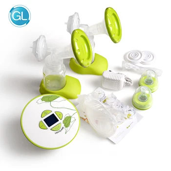 Marque GL Électrique Double Tire-lait avec Alimentation Emballage Cadeau 30 pièces Sacs De Stockage De Lait Maternel + Soutien-Gorge D'alimentation + 6 pièces Coussinets D'allaitement