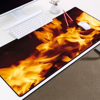 

Congsipad Creative Pc Computer Game Mousepad Fire Pattern Mice Pad Flame Texture Effects Large Size Mousepad Game for LOL CSGO