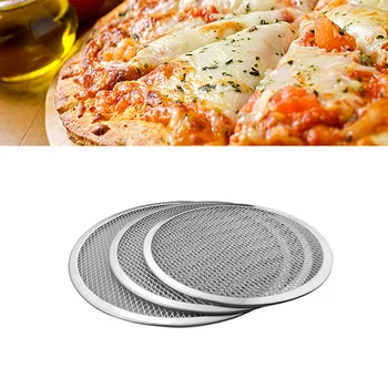 

14inch Pizza Baking Pan Thickened Aluminium Pizza Tray Non-stick Scratch Resistant Pizza Baking Pan
