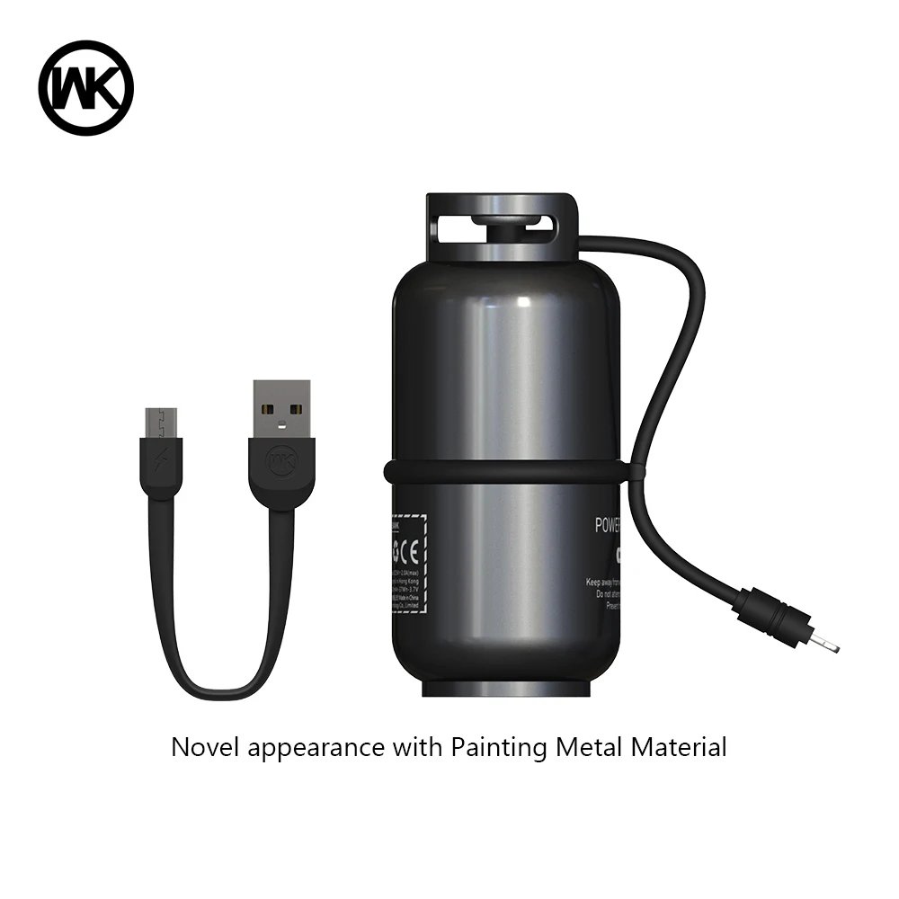 WK DESIGN Portable Power Bank 10000mAh USB Powerbank External Charger Battery Pack for iPhone X Samsung Note 8 Bateria Externa