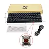 3 Color LED Backlit Wired Mechanical Keyboard,Portable Compact Waterproof Gaming Keyboard 61 Keys Gateron Switchs For Desktop ► Photo 2/6