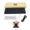 Clavier mécanique filaire rétro-éclairé par LED de 3 couleurs, clavier imperméable Compact portatif de jeu 61 commutateurs de Gateron de touches pour le bureau ► Photo 2/6