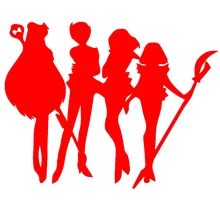 Handsome Outer Animation Silhouette Figures Sailor Moon Car Sticker for Window font b Bumper b font