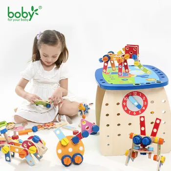 

Boys Building Blocks, Intelligence Disassembly and Combination Toys, 3-6 Years Variety nut Assembly Tool Platform
