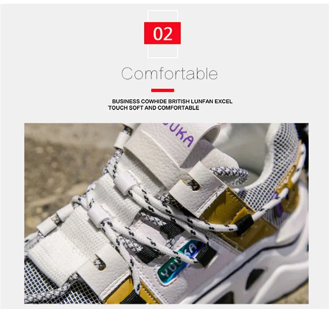 Sneakers Women Running Shoes Increasing 6CM INS Ulzza Harajuku Sneakers Cushioning Height Platform Breathable Sports Walking (4)