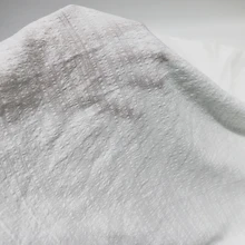 Natural Cotton Material For Children Pure White Cotton Seersucker Fabric For Shirt 100cm*120cm