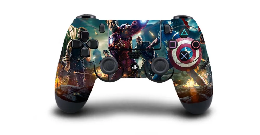 1 шт Мстители Железный человек паук PS4 Кожа Наклейка виниловая для PS4 playstation 4 Dualshock 4 контроллер наклейка КОЖА