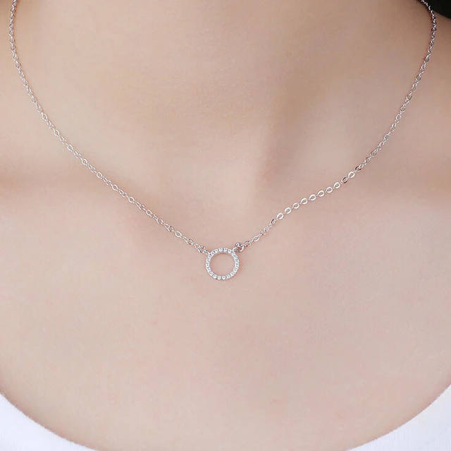 collier argent simple rond collier argent simple rond